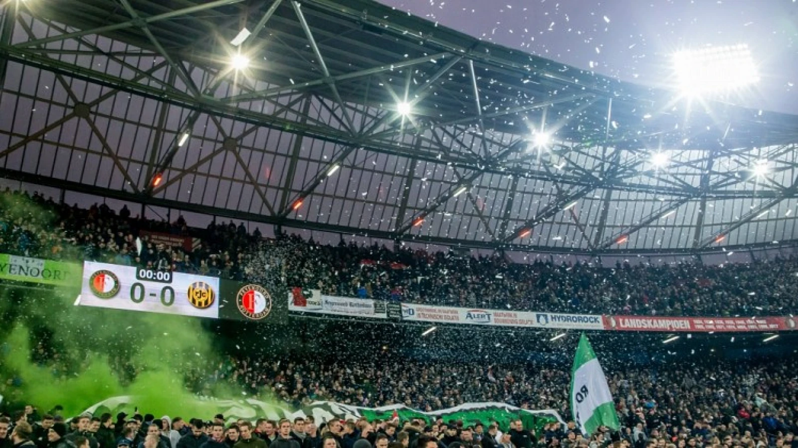 Historische 'tribunes' van Feyenoord tegen de vlakte