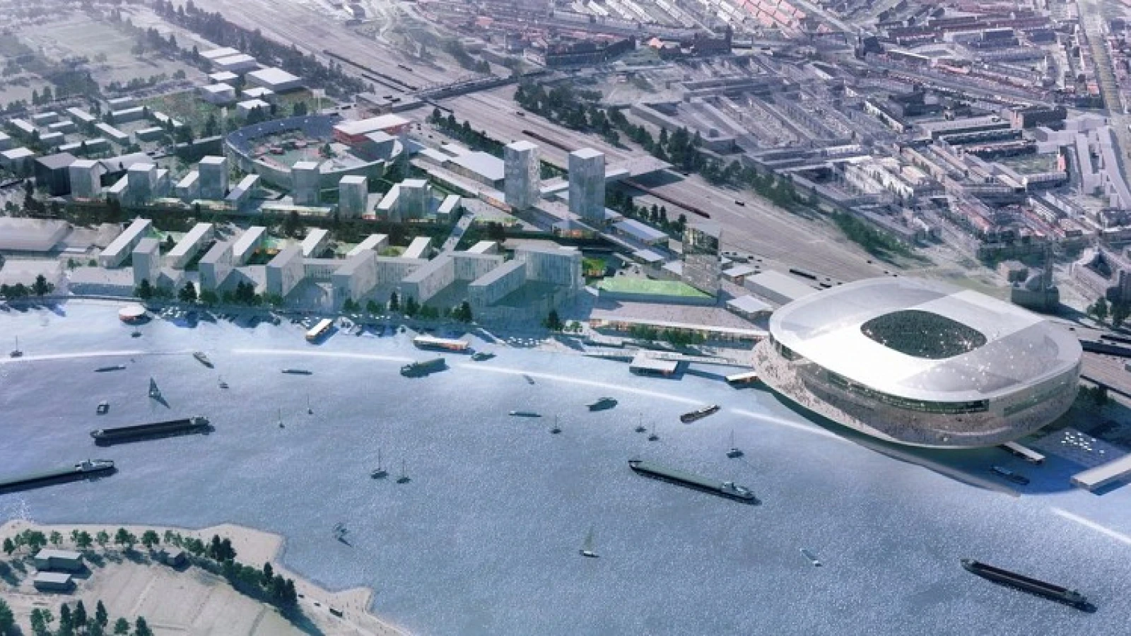 Nieuwe impressies stadion: 'Een waar icoon voor Rotterdam'