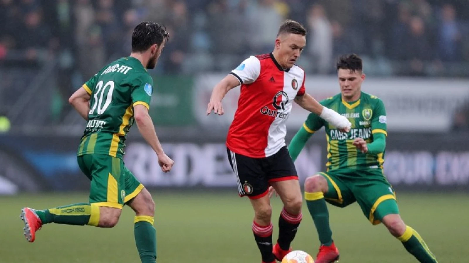 Feyenoord speelt na spannend duel gelijk tegen ADO Den Haag