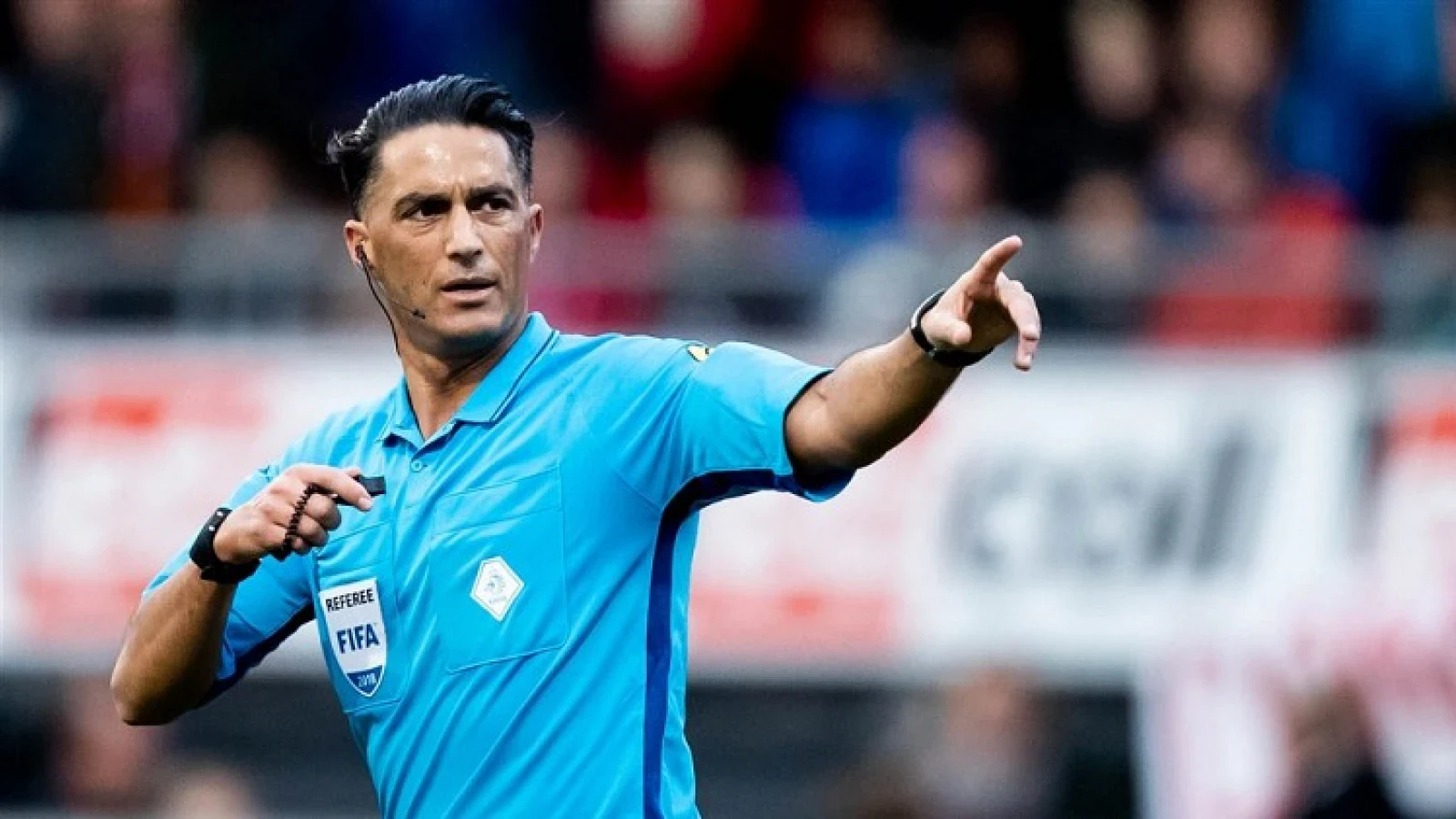 Gözübüyük scheidsrechter tijdens bekerwedstrijd Feyenoord - Fortuna Sittard