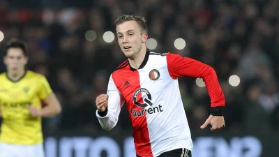 Dylan Vente in de spits in duel tegen NAC Breda