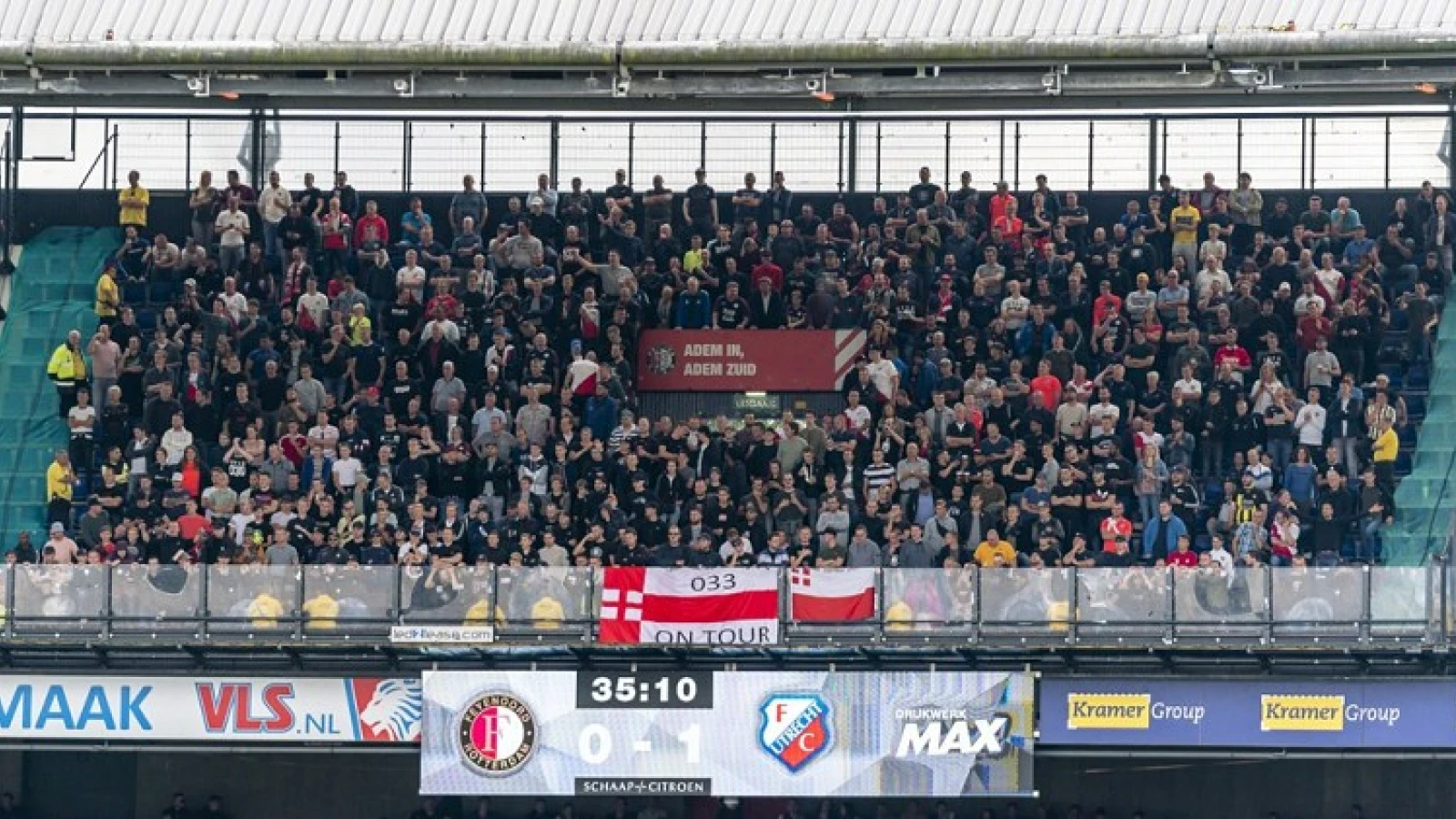 STAND | Feyenoord elfde na gelijkspel tegen FC Utrecht