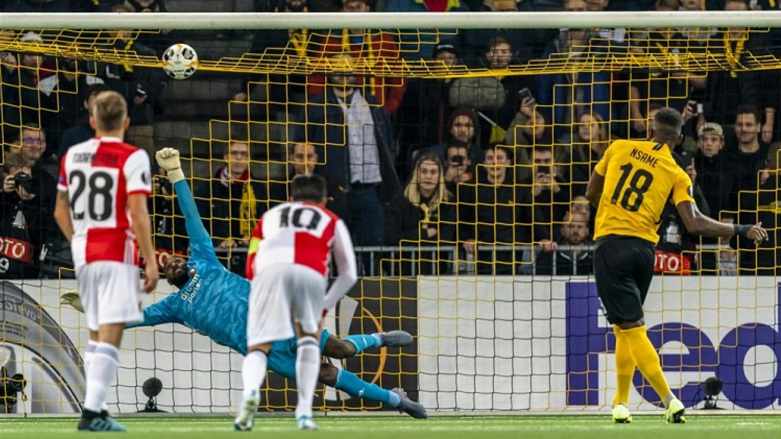 Feyenoord verliest door twee penalty's onnodig van Young Boys