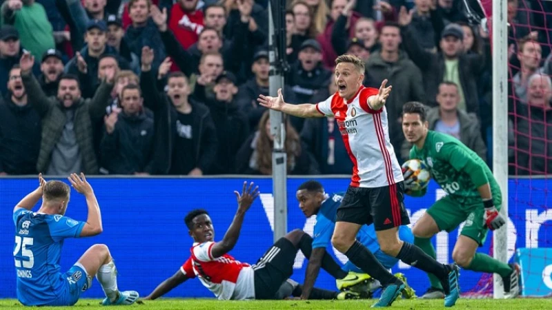 Enige 'legale' Feyenoordsupporters in Arena: 'Het kan alleen maar meevallen'