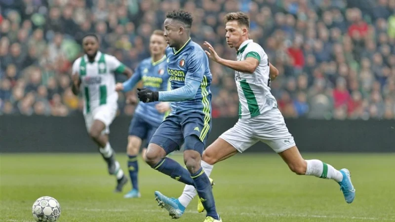 Feyenoord speelt gelijk tegen FC Groningen