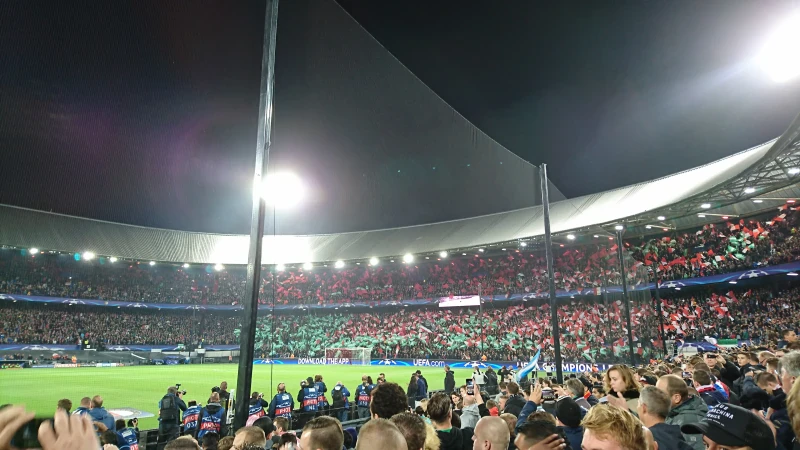 Voorprogramma in De Kuip voor aanvang Feyenoord tegen Rangers FC