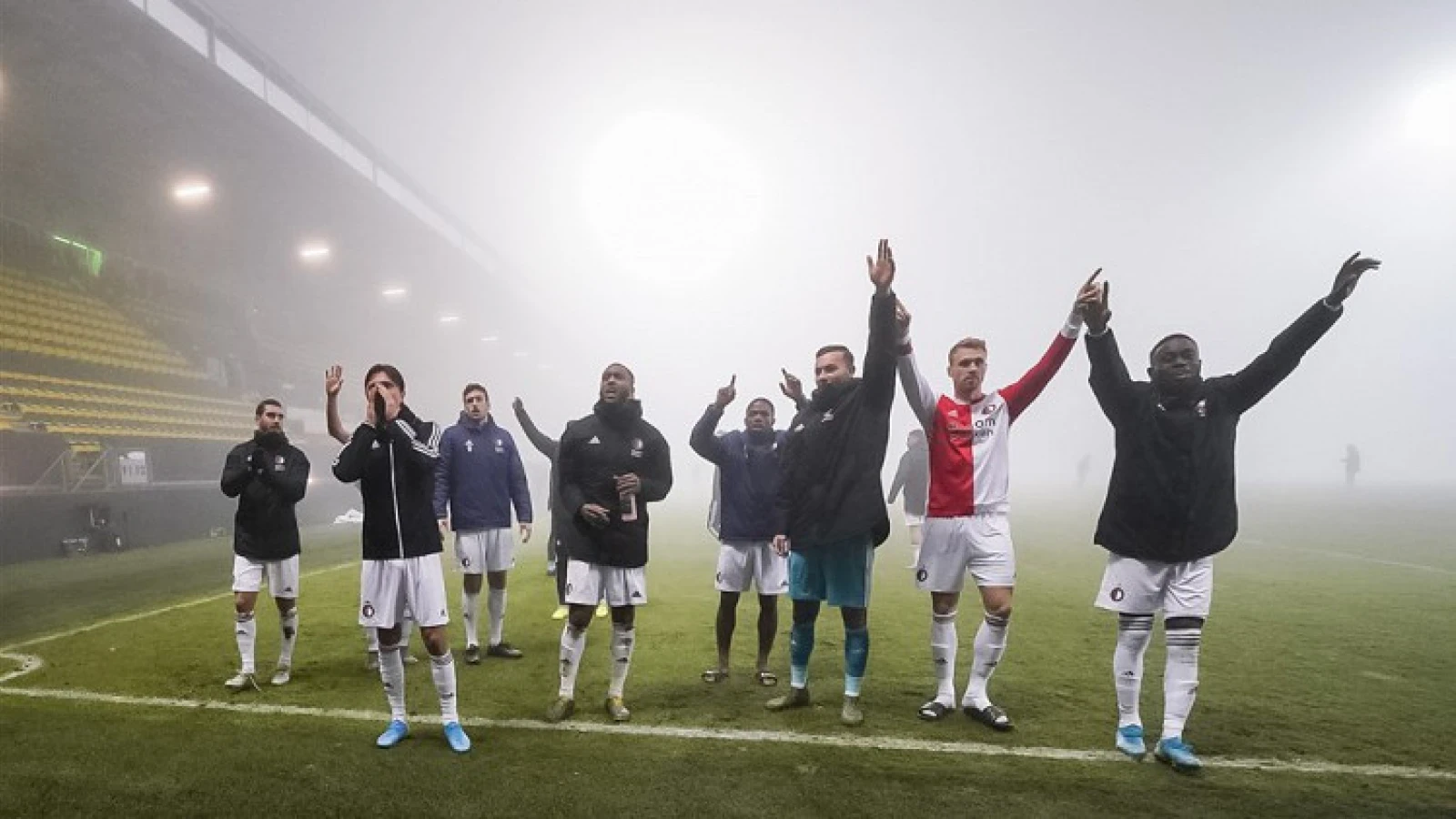 Wedstrijd tussen Fortuna Sittard en Feyenoord uitgespeeld op dinsdag 28 januari