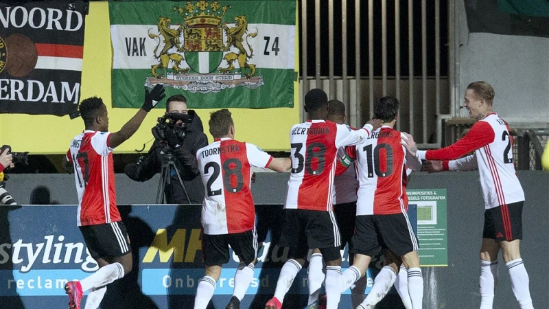Feyenoord wint na late goal in verlenging van Fortuna Sittard