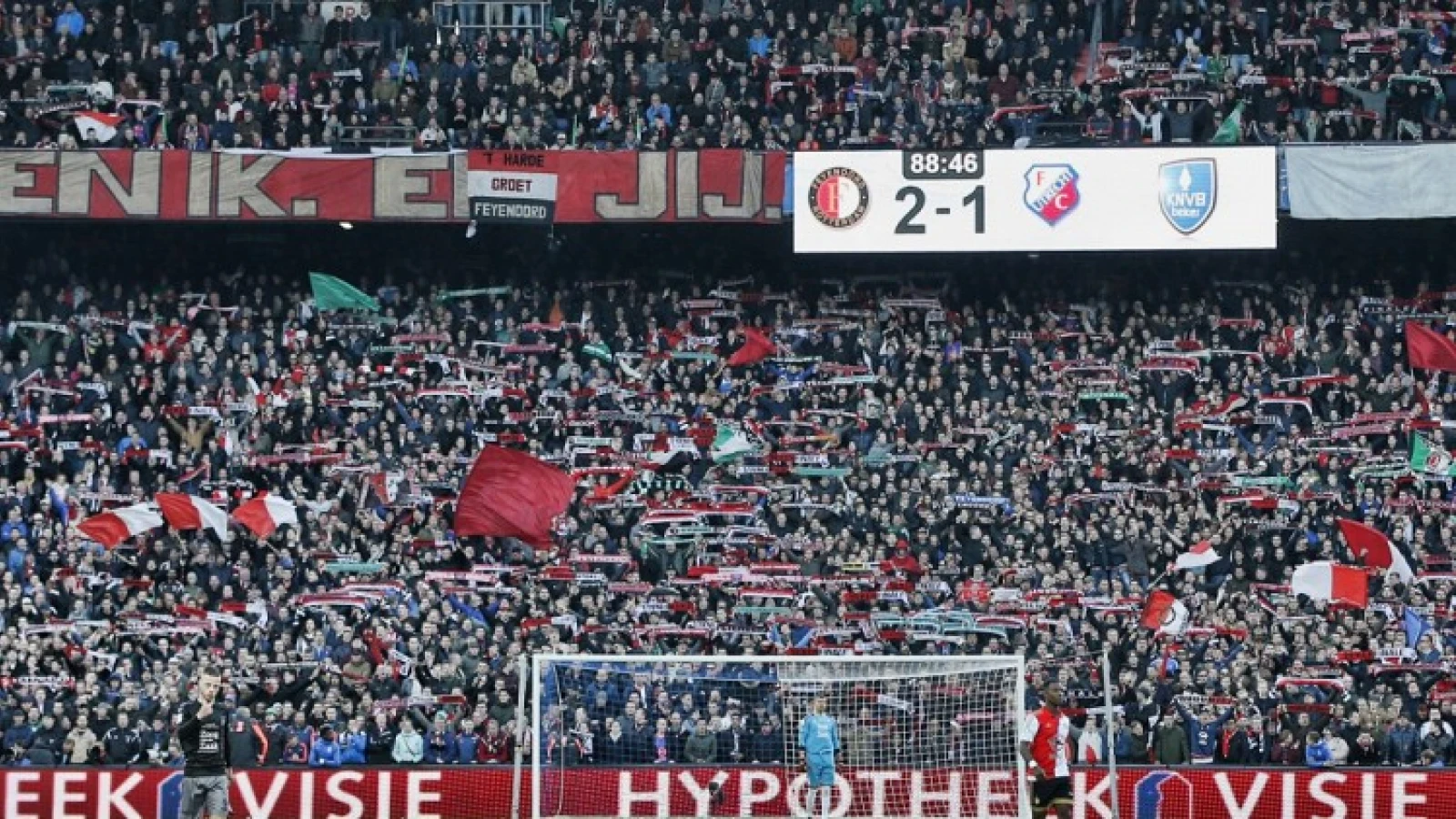 Feyenoord heeft de meeste uitsupporters in de Eredivisie
