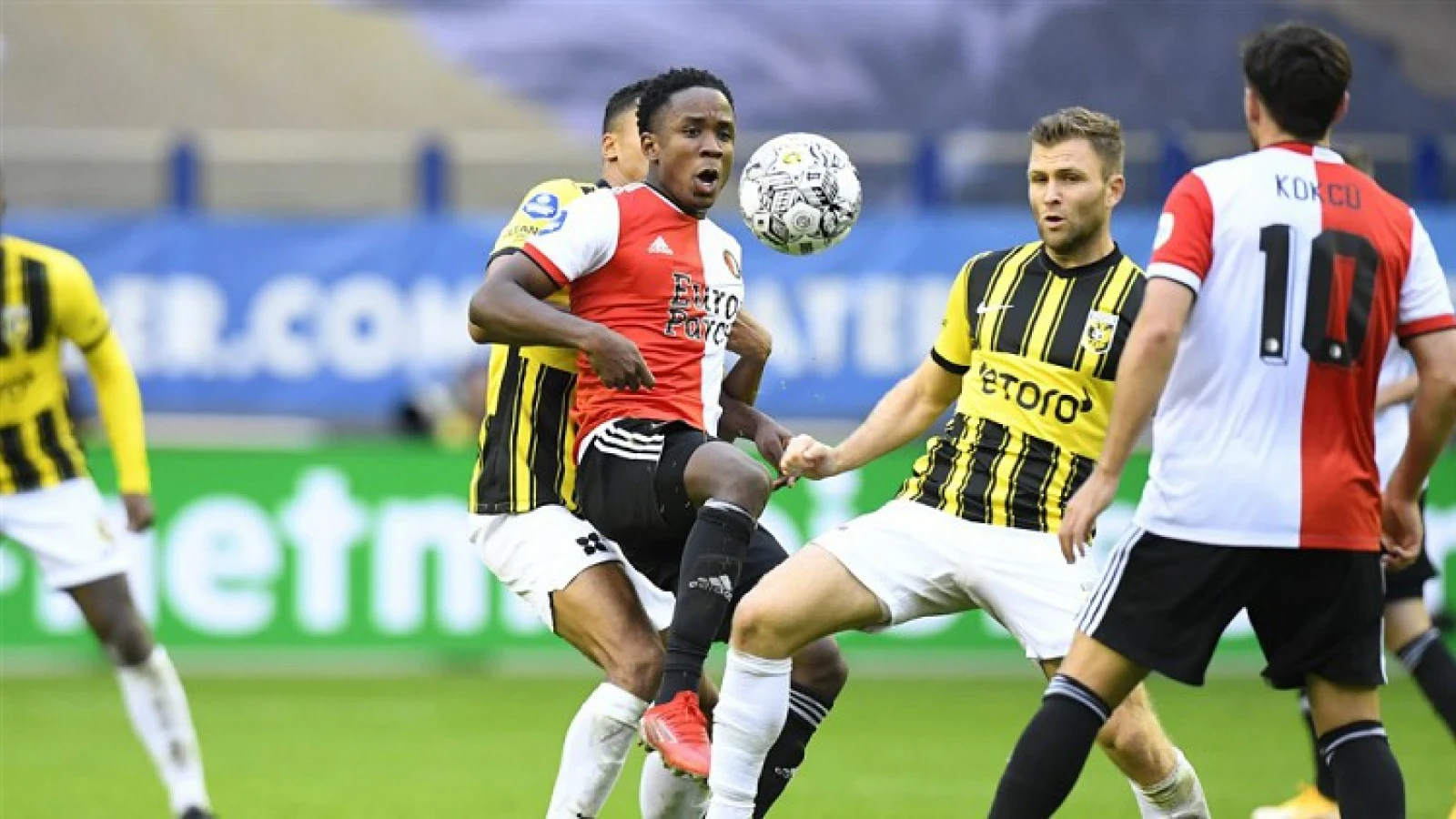 Extreem lage zuivere speeltijd bij duel tussen Vitesse en Feyenoord