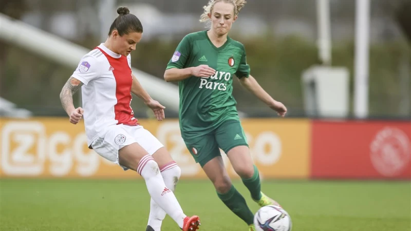 Feyenoord Vrouwen 1 verliezen Klassieker van Ajax Vrouwen 1