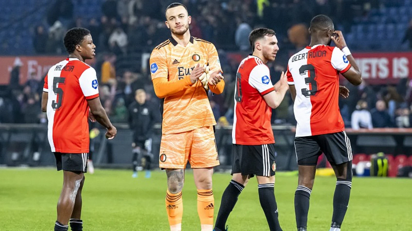 STAND | Feyenoord blijft derde na gelijkspel tegen FC Groningen