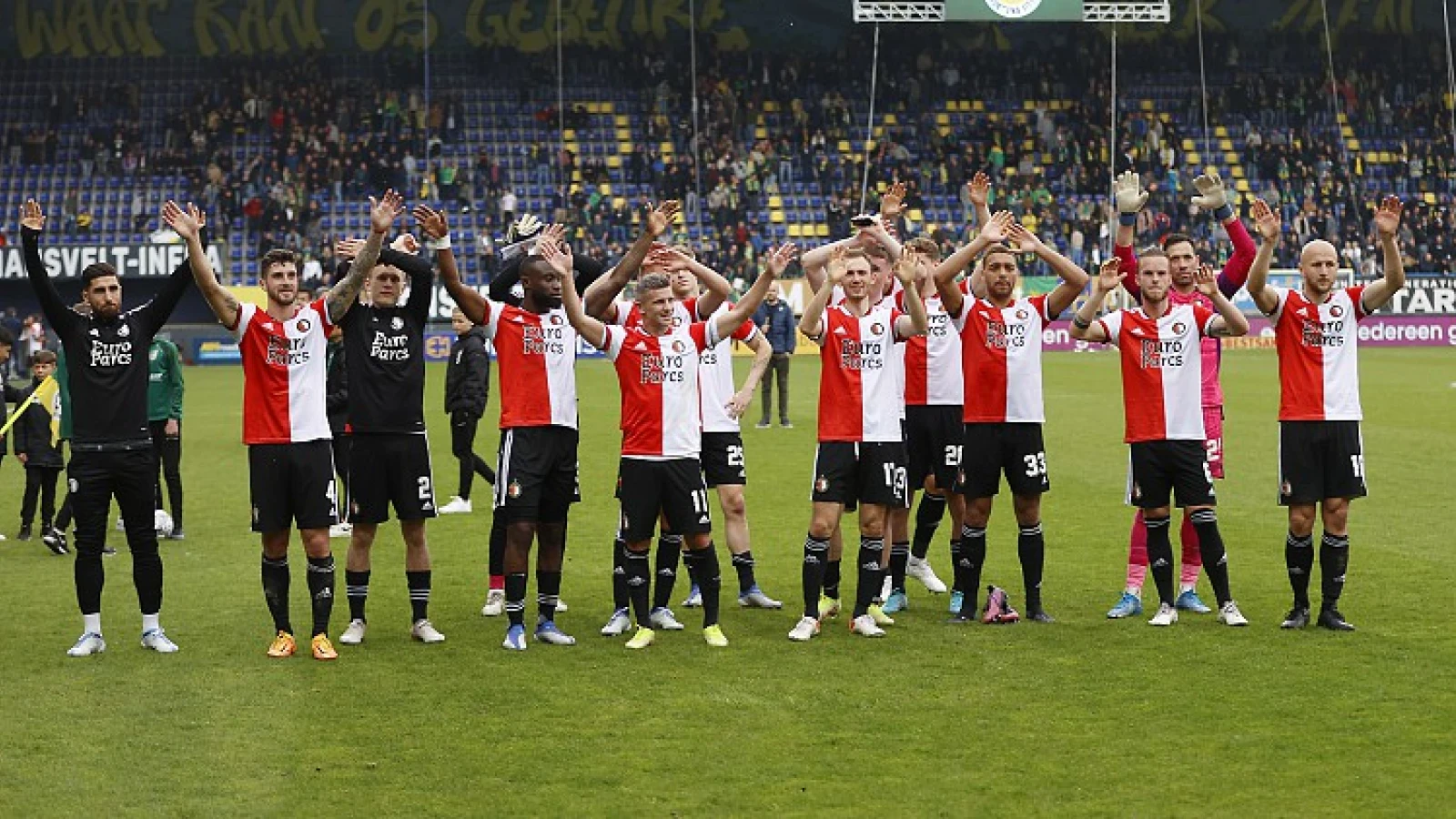 STAND | Feyenoord blijft derde na overwinning op Fortuna Sittard