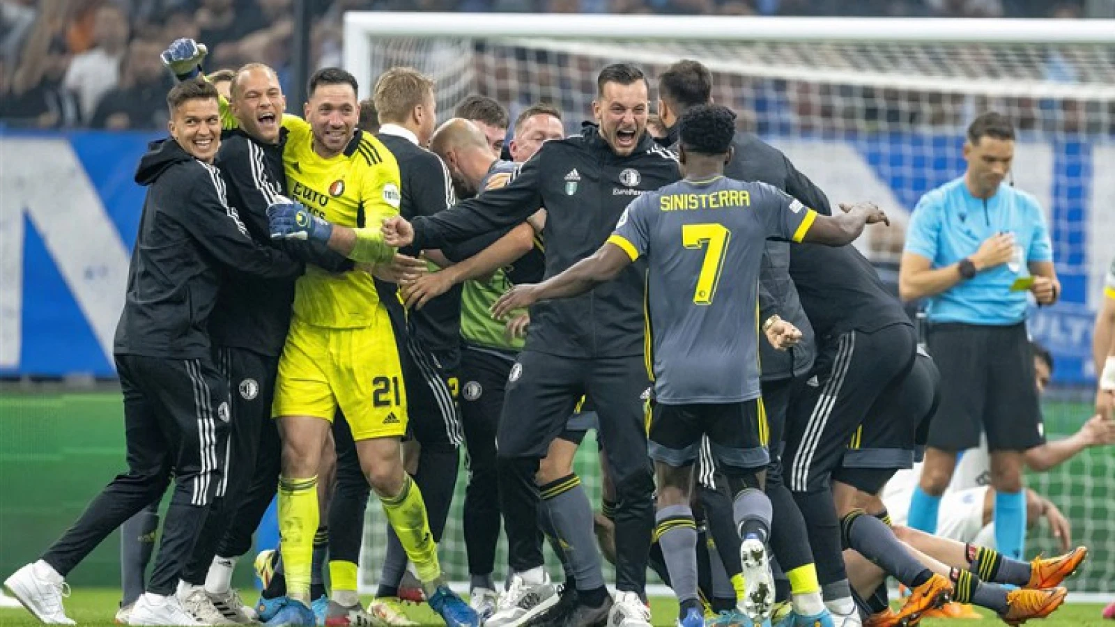 Miljoenen mensen zagen via de TV dat Feyenoord zich plaatste voor de finale van de Conference League