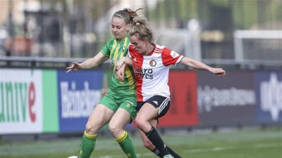 Feyenoord Vrouwen 1 en PEC Zwolle Vrouwen 1 scoren niet