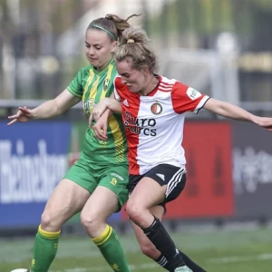 Feyenoord Vrouwen 1 en PEC Zwolle Vrouwen 1 scoren niet