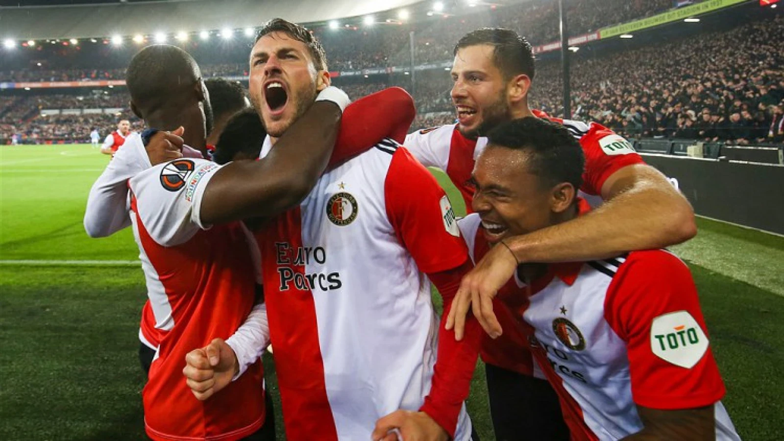 Feyenoord wint van SS Lazio en overwintert in de Europa League