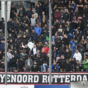 Feyenoord wordt in Utrecht gesteund door een vol uitvak