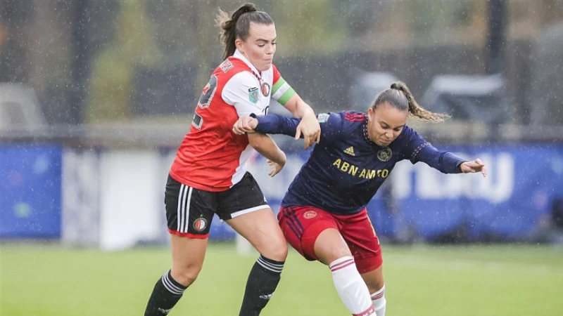 Wedstrijd tussen Ajax Vrouwen en Feyenoord Vrouwen 1 gespeeld in Johan Cruijff ArenA