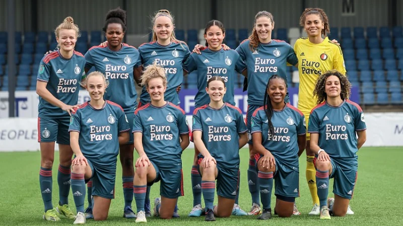 Feyenoord Vrouwen 1 wint nipt van ADO Den Haag Vrouwen