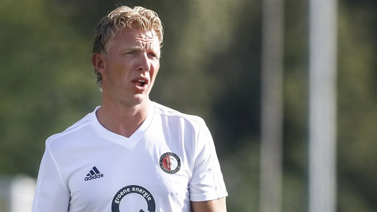 Dirk Kuyt aanwezig op trainingsveld Feyenoord