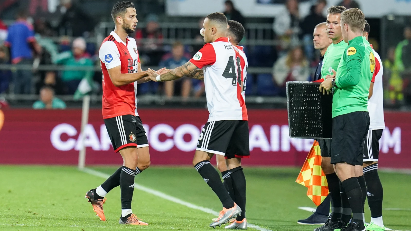 'En let op de linkerkant van Feyenoord, waar Dávid Hancko, Quilindschy Hartman en Igor Paixão de Europese top gaan aantikken'
