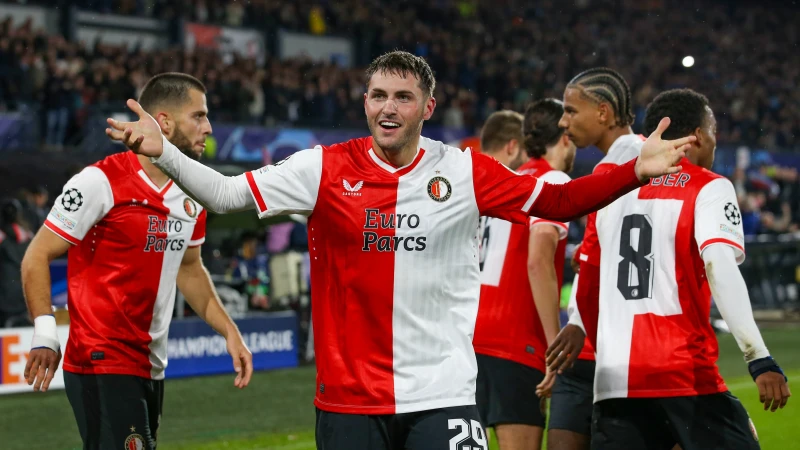 STAND | Feyenoord na winst op SS Lazio koploper in Groep E
