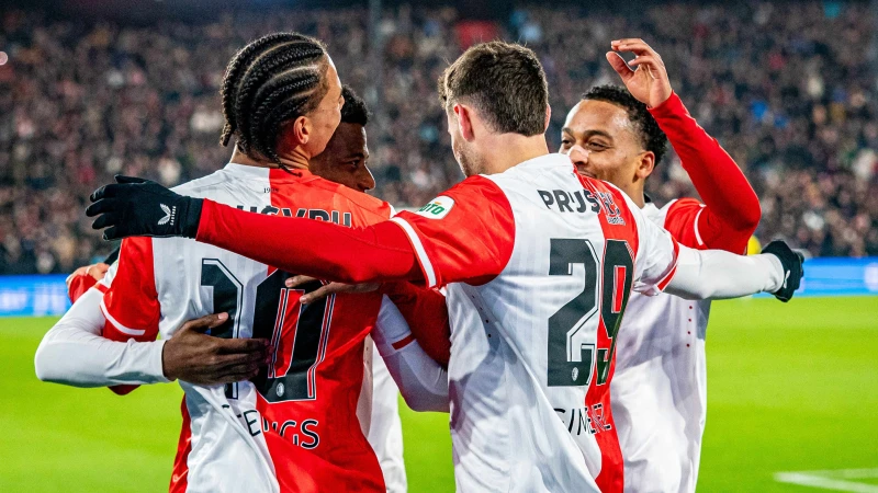 Feyenoord wint van FC Utrecht en plaatst zich voor volgende ronde van TOTO KNVB Beker
