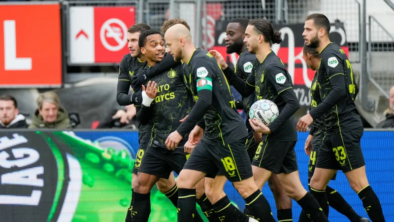Strijdend Feyenoord wint in Alkmaar van AZ