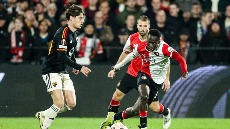 Feyenoord speelt in De Kuip gelijk tegen AS Roma