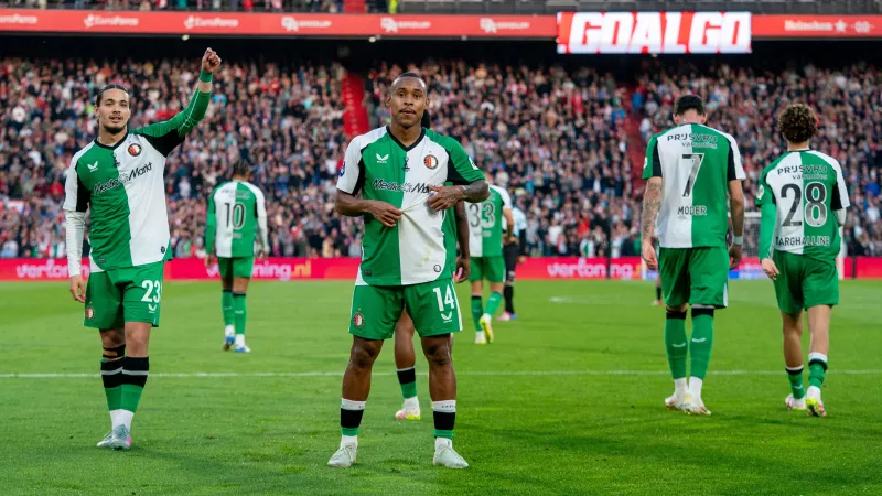 Feyenoord sluit laatste thuiswedstrijd van het seizoen winnend af