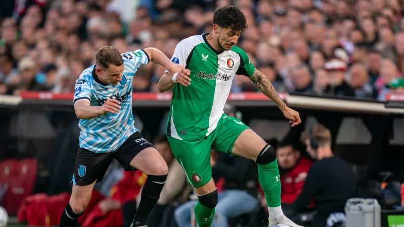 Feyenoord zeker van plek drie en speelt volgend seizoen voorronde Champions League