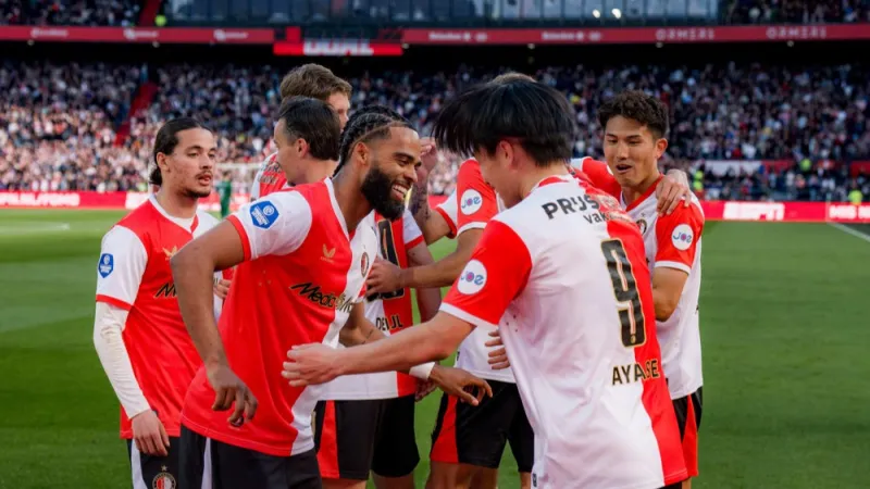 Feyenoord wint van FC Groningen en pakt drie belangrijke punten in strijd om plek twee