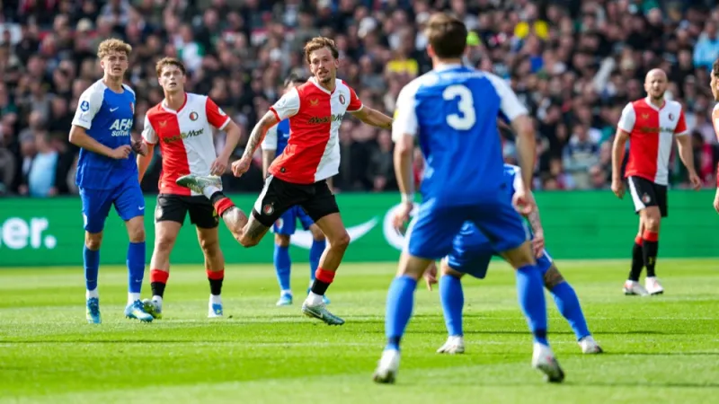 Feyenoord is zeker van plek twee en volgend seizoen Champions League-voetbal