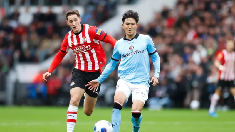 Feyenoord speelt in Eindhoven gelijk tegen PSV