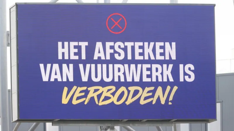 Feyenoord accepteert straf na vuurwerkincident tegen Cambuur Leeuwarden