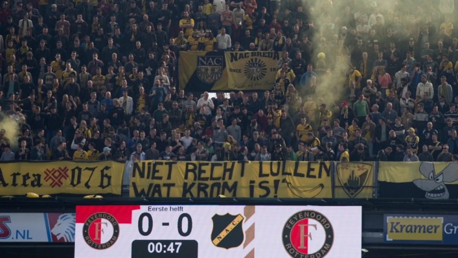 Uitverkocht uitvak met Feyenoord-NAC Breda